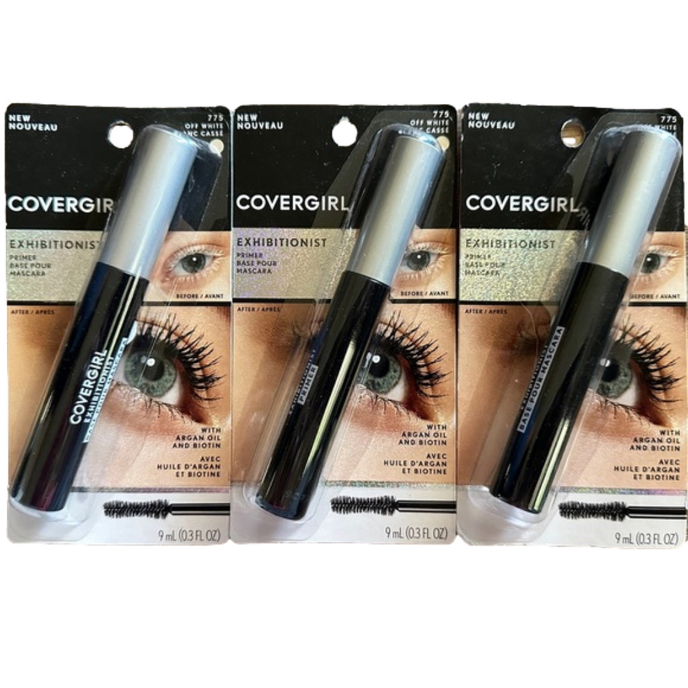 New 3 Covergirl‎ Exhibitionist Primer Mascara Off White